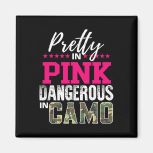 Mooie Roze, Gevaarlijk in Camo Jachtmeisje Magneet