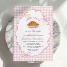 Mooie Roze Gingham Baby Shower