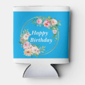 Mooie Roze & Gouden Bloem Krans Koeler (Voorkant)