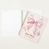 Mooie Roze Gouden Confetti Lint School Planner (Display)