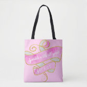 Mooie Roze Gouden Glitters Glans Hart Tote Bag (Voorkant)