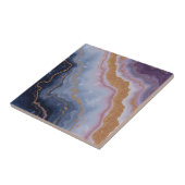 Mooie roze gouden paarse huis tegels tegeltje (Zijkant)