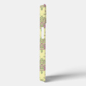 Mooie Roze Groen en Bleek Geel Damast Case-Mate iPhone Case (Achterkant / Rechts)