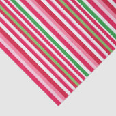 Mooie roze, groene en rode strepen tissuepapier (Detail)