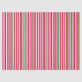 Mooie roze, groene en rode strepen tissuepapier (Voorkant)