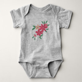 Mooie Roze Groene Fijne Bloemen Romper