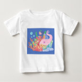 Mooie roze haar zeemeermin spelen knuffelen een vi (Voorkant)