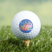 Mooie roze haar zeemeermin spelen knuffelen een vi golfballen (Insitu Shirt)