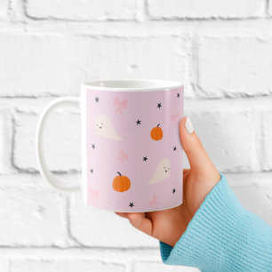 Mooie Roze Halloween Geest Patroon Mok