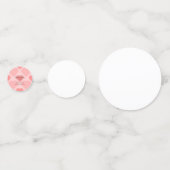 Mooie roze harten Afstudeerfeestje Confetti (Achterkanten)