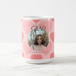Mooie roze harten Afstudeerfeestje Koffiemok