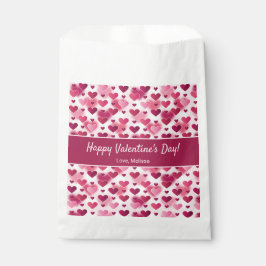 Mooie Roze Harten Met Aangepaste Tekst Valentijnsd Bedankzakje