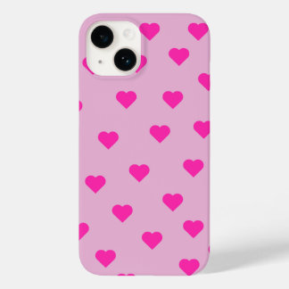 Mooie roze harten patroon telefoonhoes Case-Mate iPhone 14 hoesje