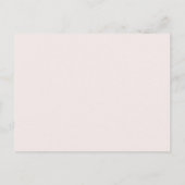 Mooie roze hartensjaal briefkaart (Achterkant)