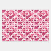 Mooie roze hartritme - Valentijnsdag Inpakpapier Vel (Voorkant)
