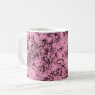 Mooie roze heldere marmer donkere aders koffiemok