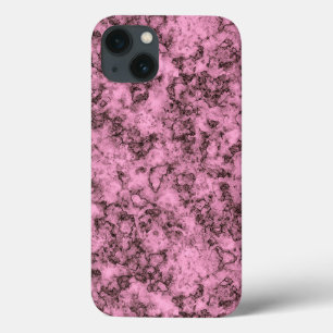 Mooie roze heldere marmeren donkere aderen Case-Mate iPhone case
