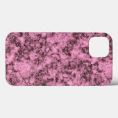 Mooie roze heldere marmeren donkere aderen Case-Mate iPhone case (Achterkant (horizontaal))