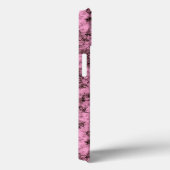 Mooie roze heldere marmeren donkere aderen Case-Mate iPhone case (Achterkant / Rechts)