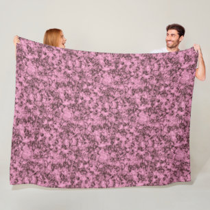 Mooie roze heldere marmeren donkere aderen fleece deken