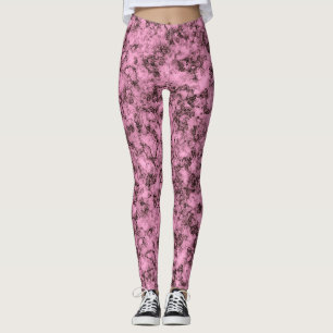 Mooie roze heldere marmeren donkere aderen leggings