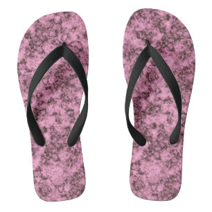 Mooie roze heldere marmeren donkere aderen teenslippers