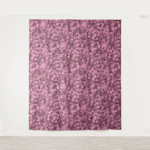 Mooie roze heldere marmeren donkere aderen wandkleed