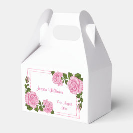 Mooie Roze Hoekboeketten 18e Verjaardag Bedankdoosjes