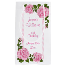 Mooie Roze Hoekboeketten 18e Verjaardag