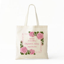 Mooie Roze Hoekboeketten Bruiloft Verwelkoming