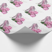 Mooie Roze Hoge Hak Roos Cadeaupapier (Hoek)