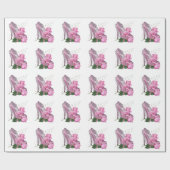 Mooie Roze Hoge Hak Roos Cadeaupapier (Vlak)