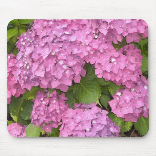 Mooie Roze Hortensia Muismat (Voorkant)