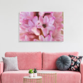 Mooie roze hyacint lente bloem canvas kunst (Insitu (Woonkamer))