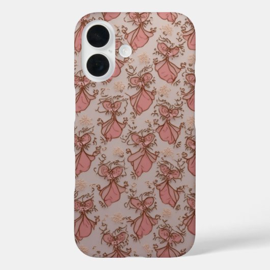 Mooie roze iPhone16 Hoesje (Achterkant)