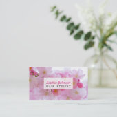 Mooie roze Japanse Cherry Blossom Visitekaartje (Staand voorkant)