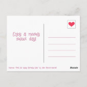 Mooie Roze Kat Cake Gefeliciteerd met je verjaarda Briefkaart (Achterkant)