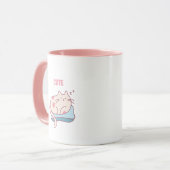 Mooie Roze Kat Koffiekop Mok (Voorkant links)