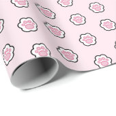 Mooie Roze Kat Poot Inpakpapier (Rol Hoek)