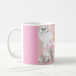 Mooie Roze Katten Keramische Mok   Schattige Pluiz