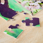 Mooie roze kersen bloesem Japan reizen Legpuzzel (Zijkant)