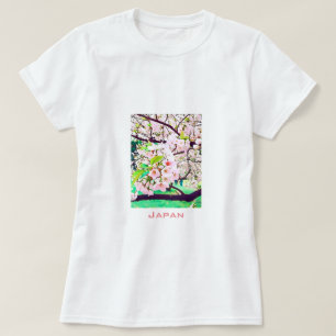 Mooie roze kersen bloesem Japan reizen T-shirt