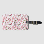 Mooie Roze Kersenbloesem Bloemen Bagagelabel (Voorkant (horizontaal))