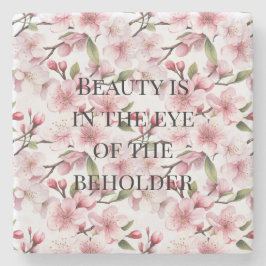 Mooie Roze Kersenbloesem Bloemen Stenen Onderzetter