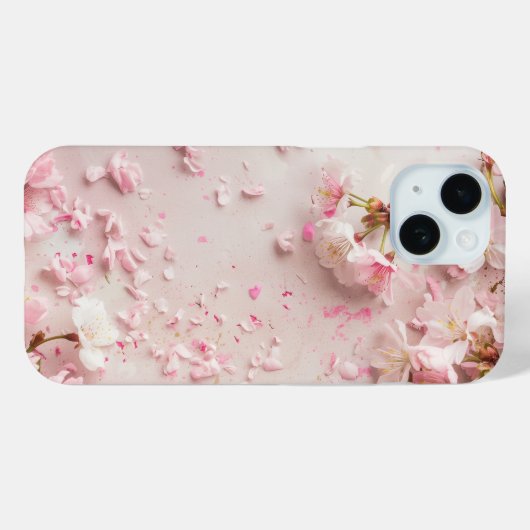 Mooie roze kersenbloesem Case-Mate iPhone case (Achterkant (horizontaal))