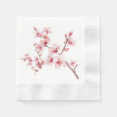 Mooie roze kersenbloesem servet (Voorkant)