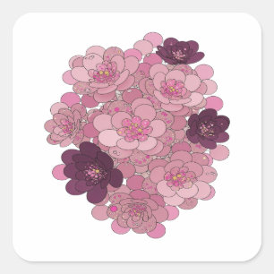 Mooie Roze KERSENBLOESEM Sticker Motief