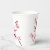 Mooie roze kersenboom bloesems papieren bekers (Rechts)
