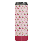 Mooie Roze Kersenpatroon Persoonlijk Thermosbeker (Achterkant)