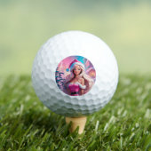 Mooie Roze Kerst Meisje 01 Golfballen (Insitu Shirt)